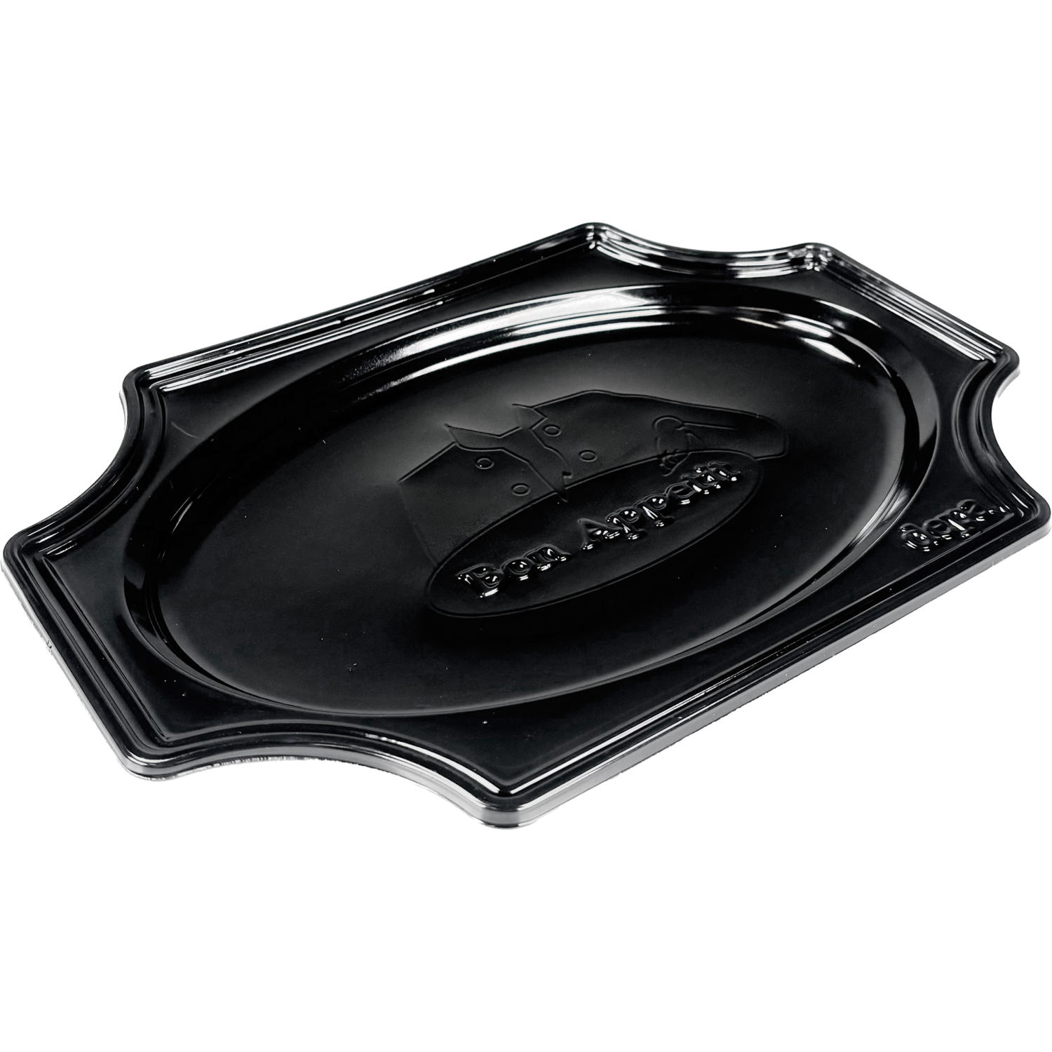 Klika -  Schaal | cateringschaal | pS | 350x bon appetit | zwart | 100 stuks