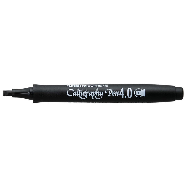 Artline - Marker Oberster Caligraphy Pen, 4,0 mm, schwarz