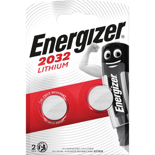 Energizer - knoopcel CR2032, blister van 2 stuks