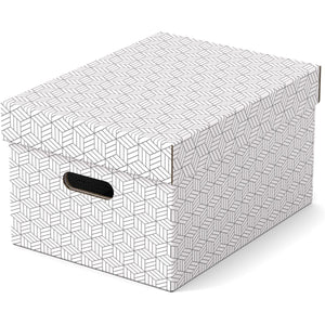Esselte -  Home opbergdoos, ft 26,5 x 36,5 x 20,5 cm, wit, pak van 3 stuks