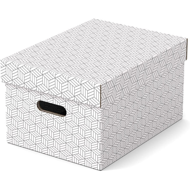 Esselte - Coffret cadeau boîte de rangement 36x27x21cm M gris clair par pièce