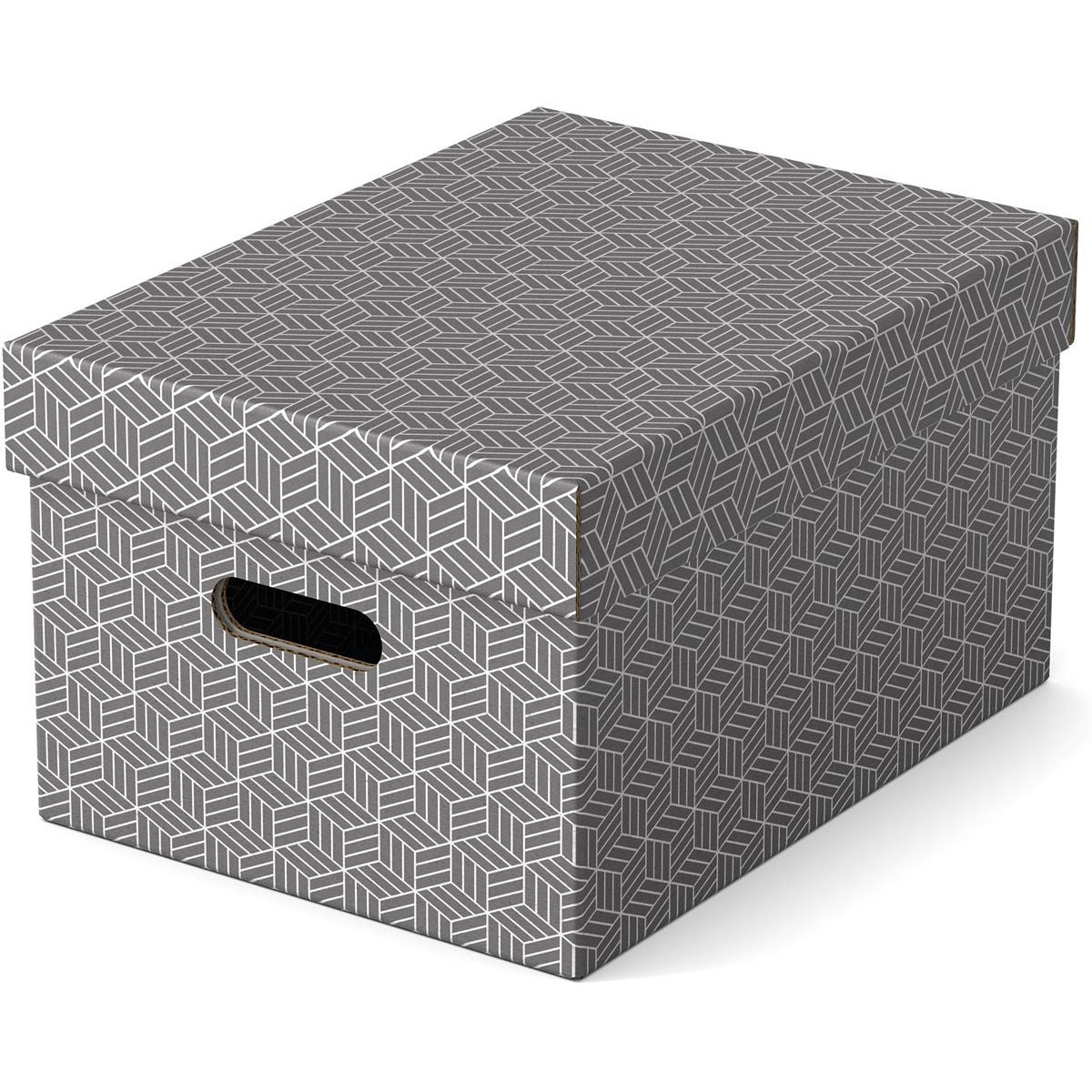 Esselte - Aufbewahrungsbox Home Medium 265x205x365mm grau 3 Stück