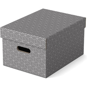 Esselte -  Home opbergdoos, ft 26,5 x 36,5 x 20,5 cm, grijs, pak van 3 stuks