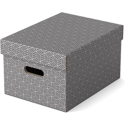 Esselte -  Home opbergdoos, ft 26,5 x 36,5 x 20,5 cm, grijs, pak van 3 stuks