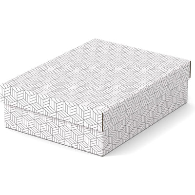 Esselte - Rangement maison et coffret cadeau, pi 26,5 x 36 x 10 cm, blanc, paquet de 3