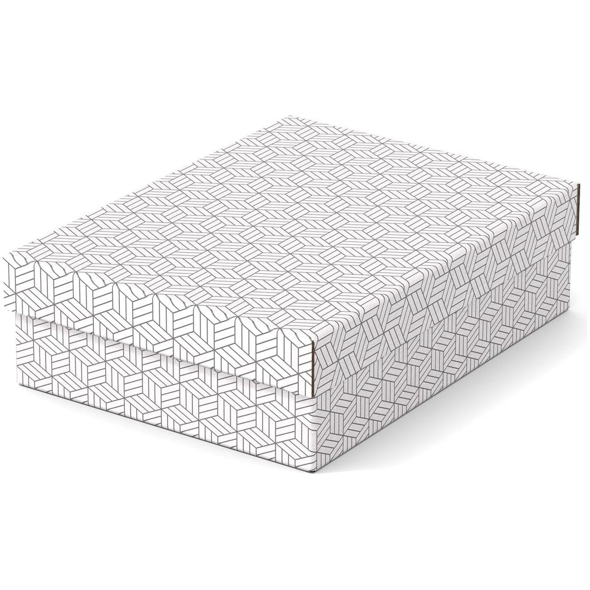 Esselte - Rangement à domicile et boîte-cadeau, ft 26,5 x 36 x 10 cm, blanc, paquet de 3 pièces