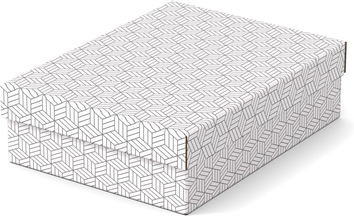 Esselte - Rangement maison et coffret cadeau, pi 26,5 x 36 x 10 cm, blanc, paquet de 3
