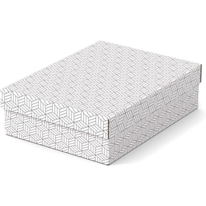 Esselte -  Home opberg- en geschenkdoos, ft 26,5 x 36 x 10 cm, wit, pak van 3 stuks