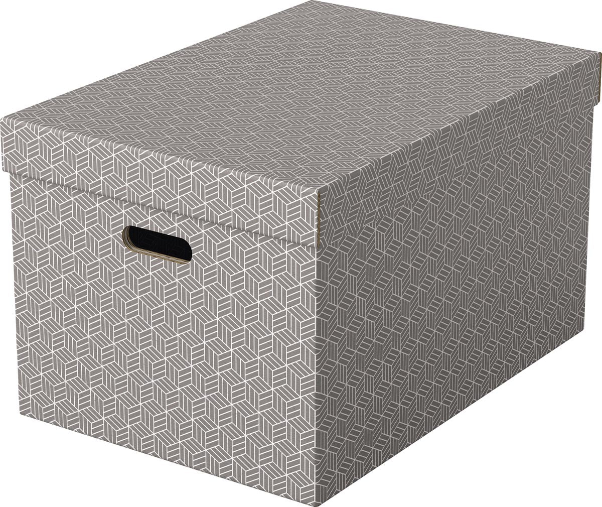 Esselte - Boîte de rangement maison grande 355x305x510mm gris 3 pièces