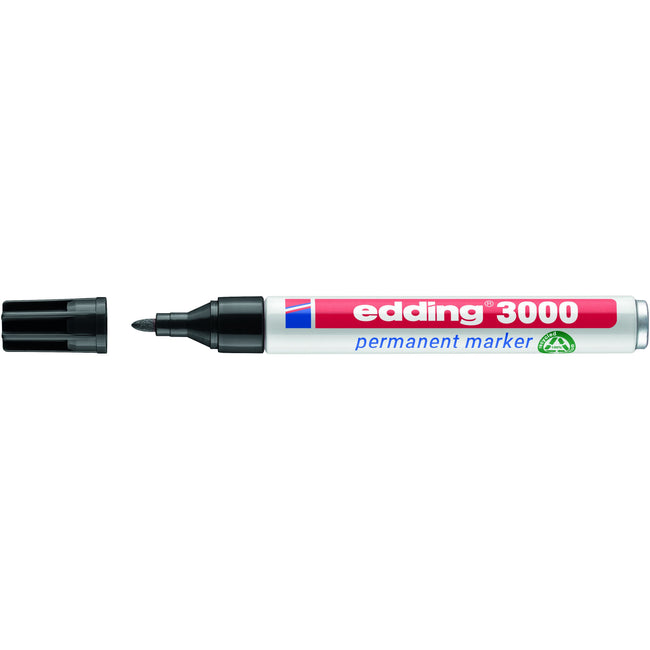 Edding - Feutre 3000 rond 1,5-3mm noir | 10 pièces
