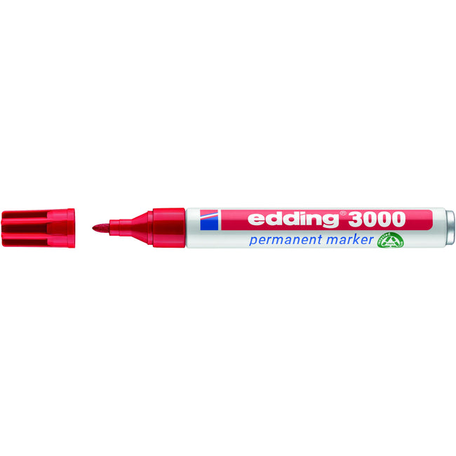 Edding - Filzstift 3000 rund 1,5-3mm rot