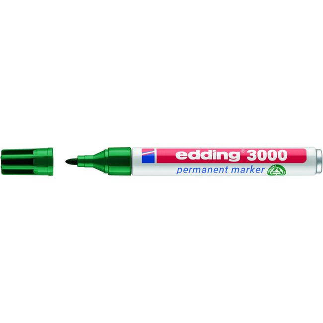Edding -  Viltstift  3000 rond 1.5-3mm groen | 10 stuks