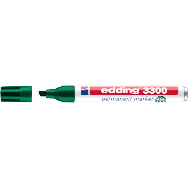 Edding - Feutre 3300 diagonale 1-5mm vert | 10 pièces