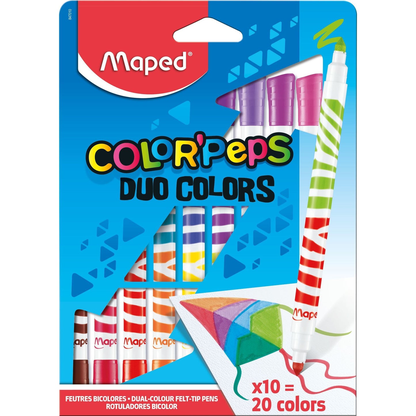 Maped -  Viltstift  color'peps duo colors set 10st