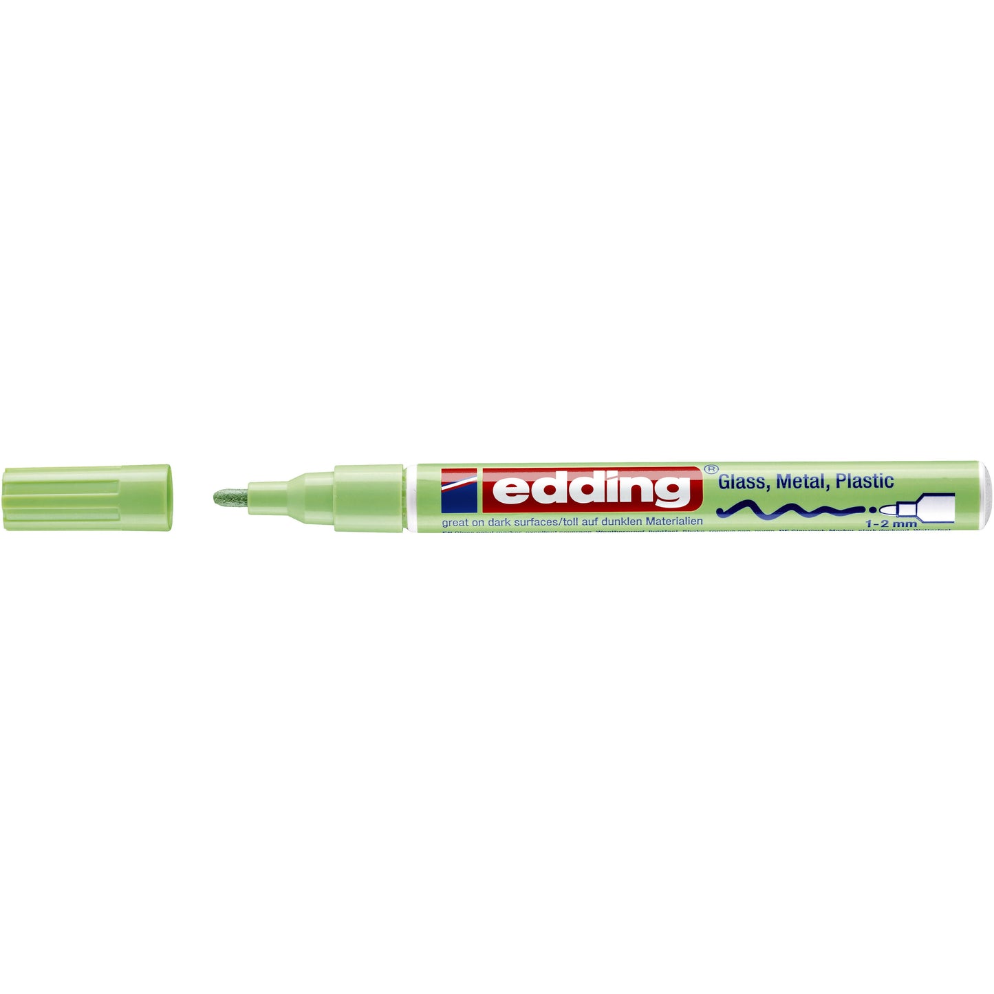Edding - Ölbasierter Paintmarker 751 1-2mm pastellgrün | 10 Stück