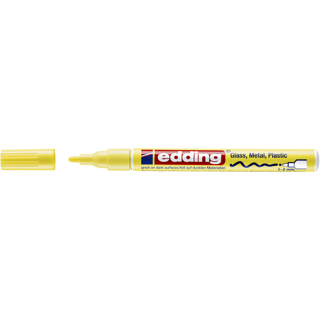Edding - Ölbasierter Paintmarker 751 1-2mm pastellgelb | 10 Stück