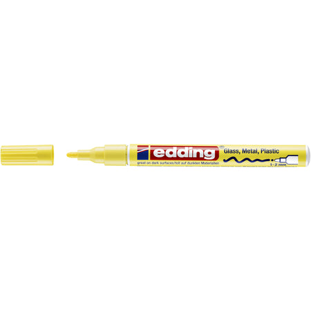 Edding - Marqueur à base d'huile 751 1-2mm jaune pastel
