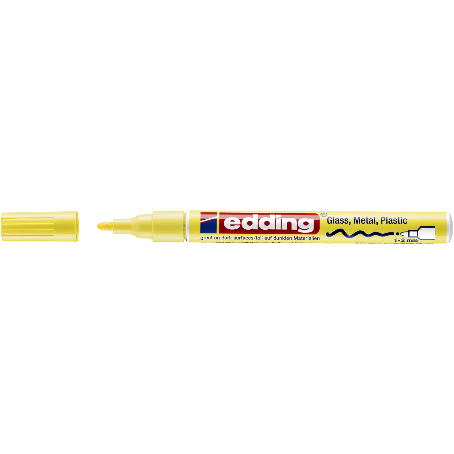 Edding - Marqueur à base d'huile 751 1-2mm jaune pastel