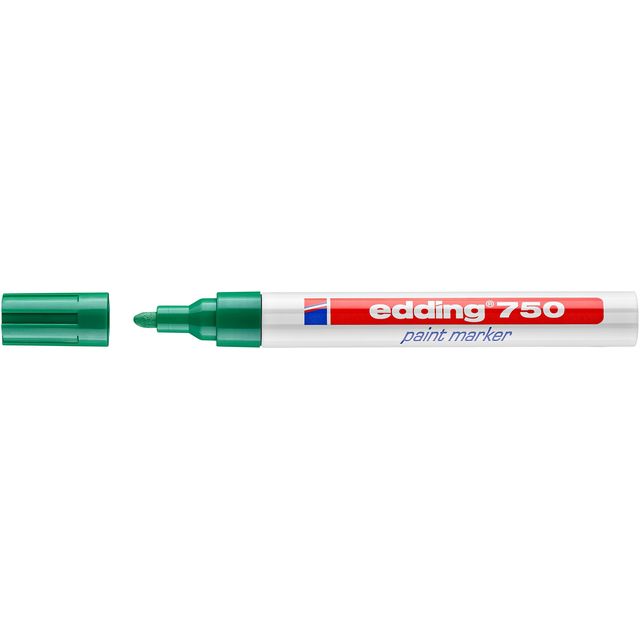 Edding -  Paintmarker  750 oliebasis 2-4mm groen | 10 stuks