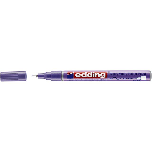 Edding - Viltstift edding 780 lak rond 0.8mm metallic paars