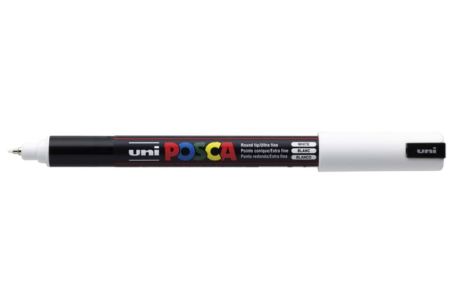 Posca - Marqueur Uni PC1MR extra fin blanc | 6 pièces