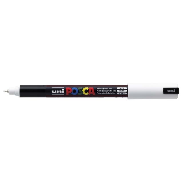 Posca - Marqueur Uni PC1MR extra fin blanc