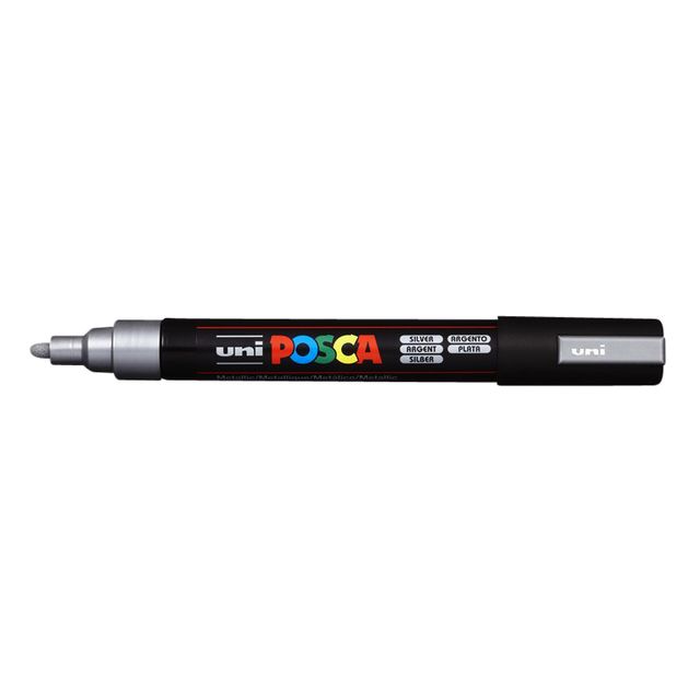 Posca -  Paintmarker uni  pc5m m zilver | 6 stuks