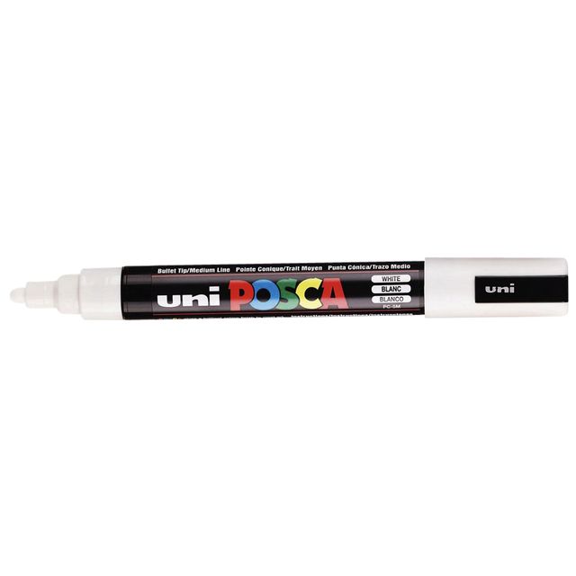 Posca -  Paintmarker Uni  PC5M medium wit | 6 stuks