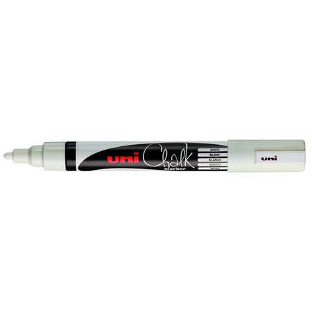 Uni-Ball - Kreidemarker Kreide rund 1,8-2,5mm weiß | 6 Stück