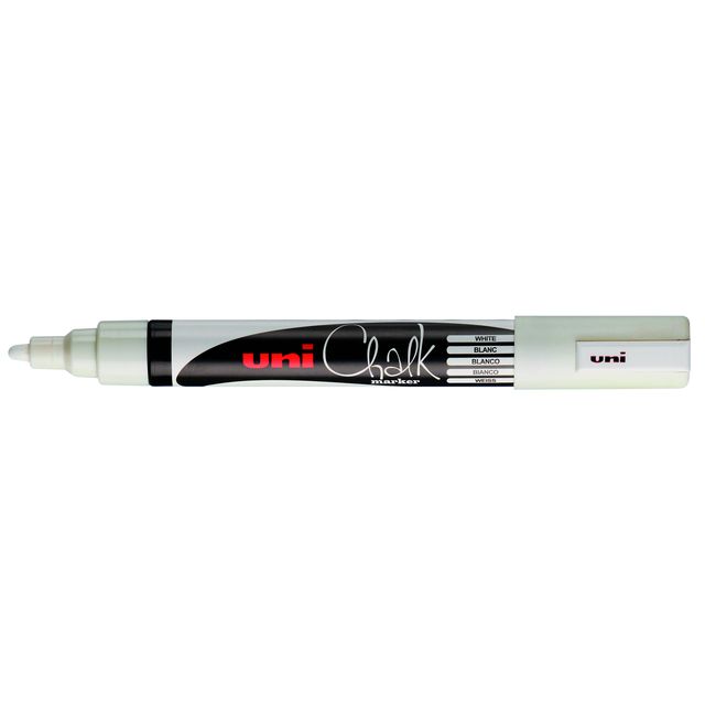 Uni-ball - Craie marqueur craie ronde 1,8-2,5mm blanc