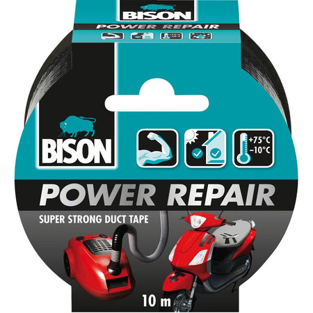 Bison - Power Repair Klebeband, ft 48 mm x 10 m, schwarz
