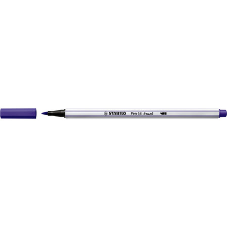 Stabilo -  Pen 68 brush, premium brush viltstift, paars, per stuk