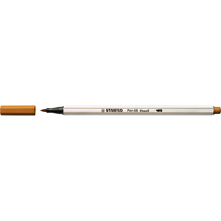 Stabilo -  Brushstift pen 68/89 donker oker | 10 stuks