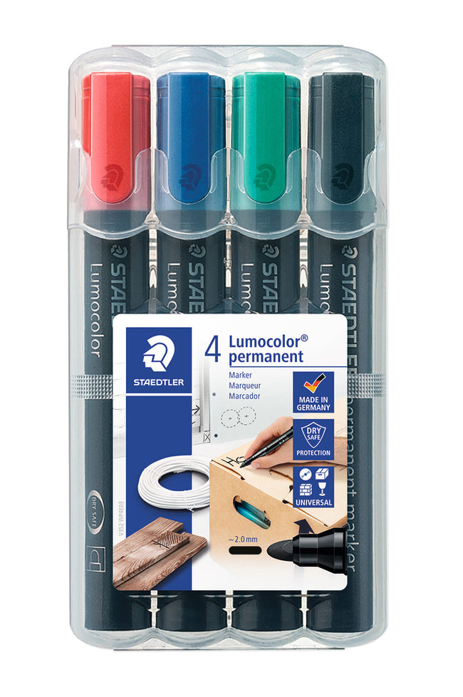 Staedtler - Feutre 352 rond assorti 2mm lot de 4 pièces assorties