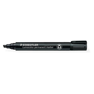 Staedtler - Filzstift Lumocolor 350 permanent diagonal schwarz | 10 Stück