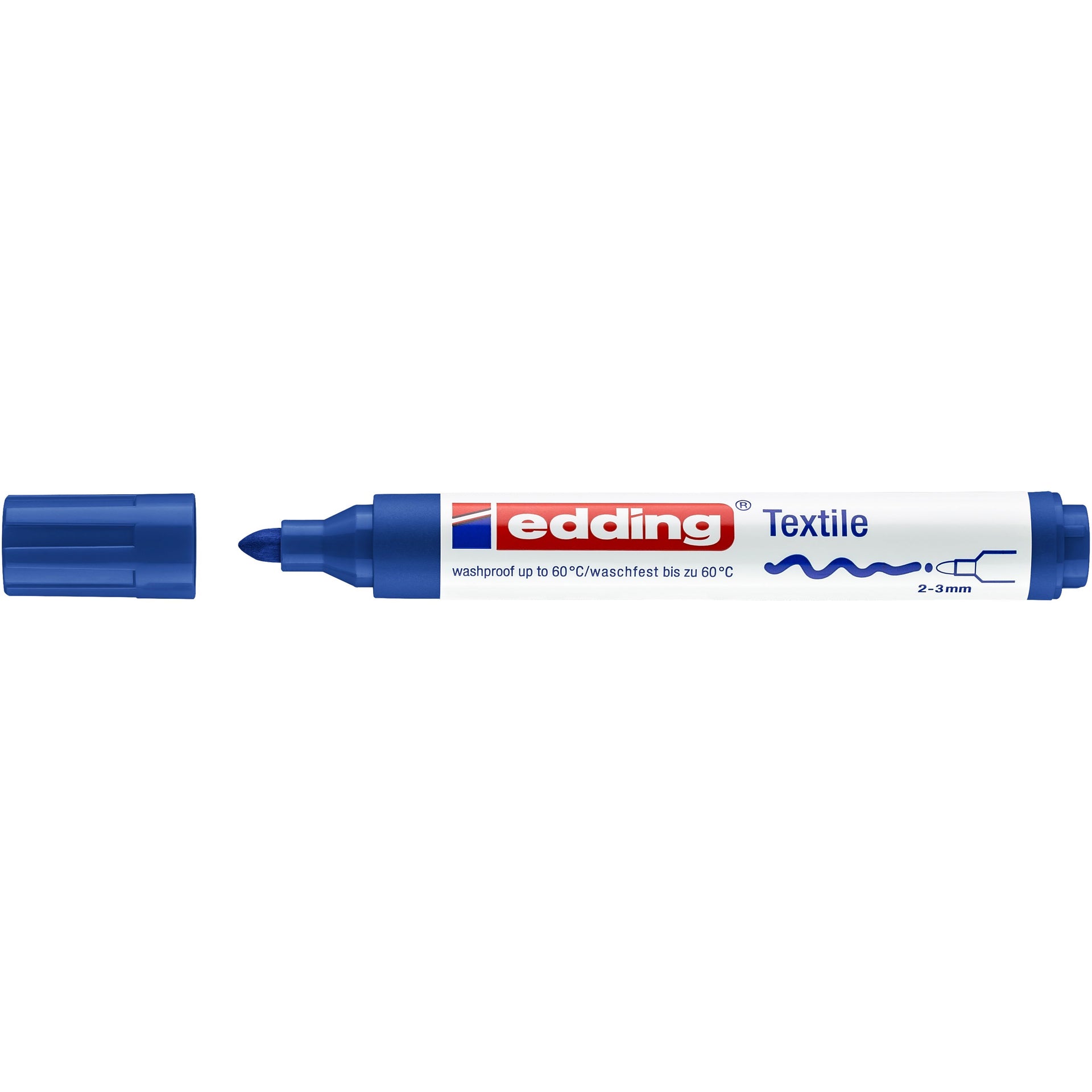 Edding - Marqueur textile 4500 rond 2-3mm bleu | 10 pièces