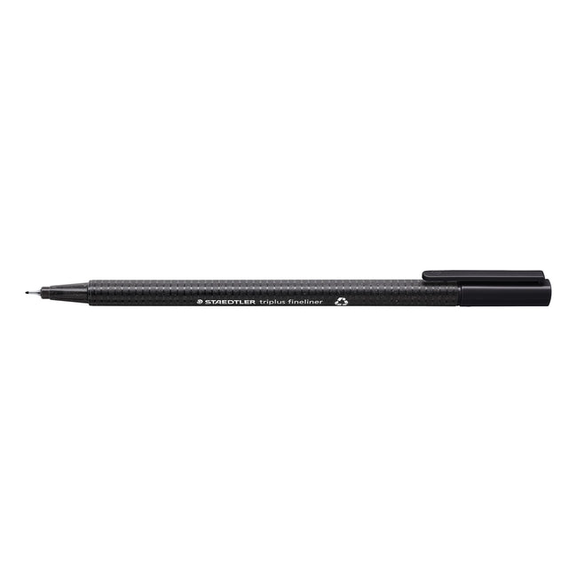 Staedtler - Fineliner Triplus 334 schwarz 0,3mm | 10 Stück