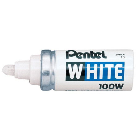 Pentel -  Viltstift  100w rond 4mm wit | 12 stuks