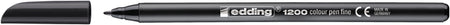 Edding - Fineliner 1200 001 fin noir | 10 pièces