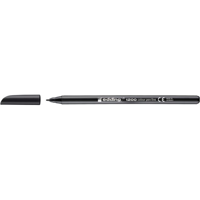 Edding - Fineliner 1200 001 fin noir | 10 pièces