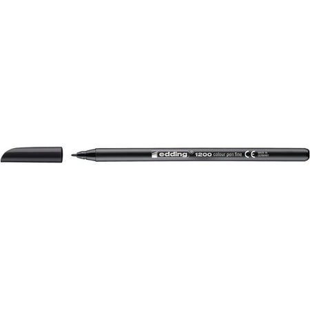 Edding - Fineliner 1200 001 fin noir | 10 pièces