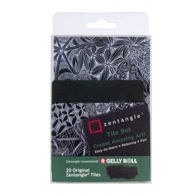 Sakura - Set de dessin Zentangle lot de 20 motifs noir | 5 pièces
