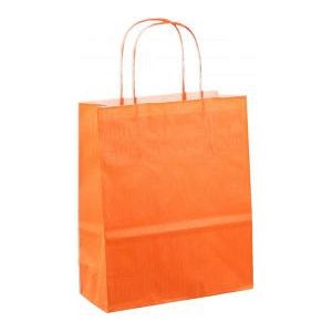 Sac à cordon en papier 18x08x22cm 50pcs orange