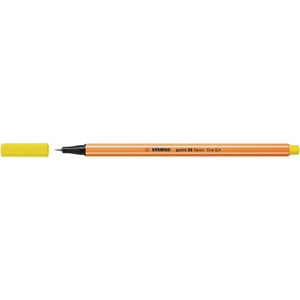 Stabilo - Fineliner-Punkt 88/024 feines Neongelb