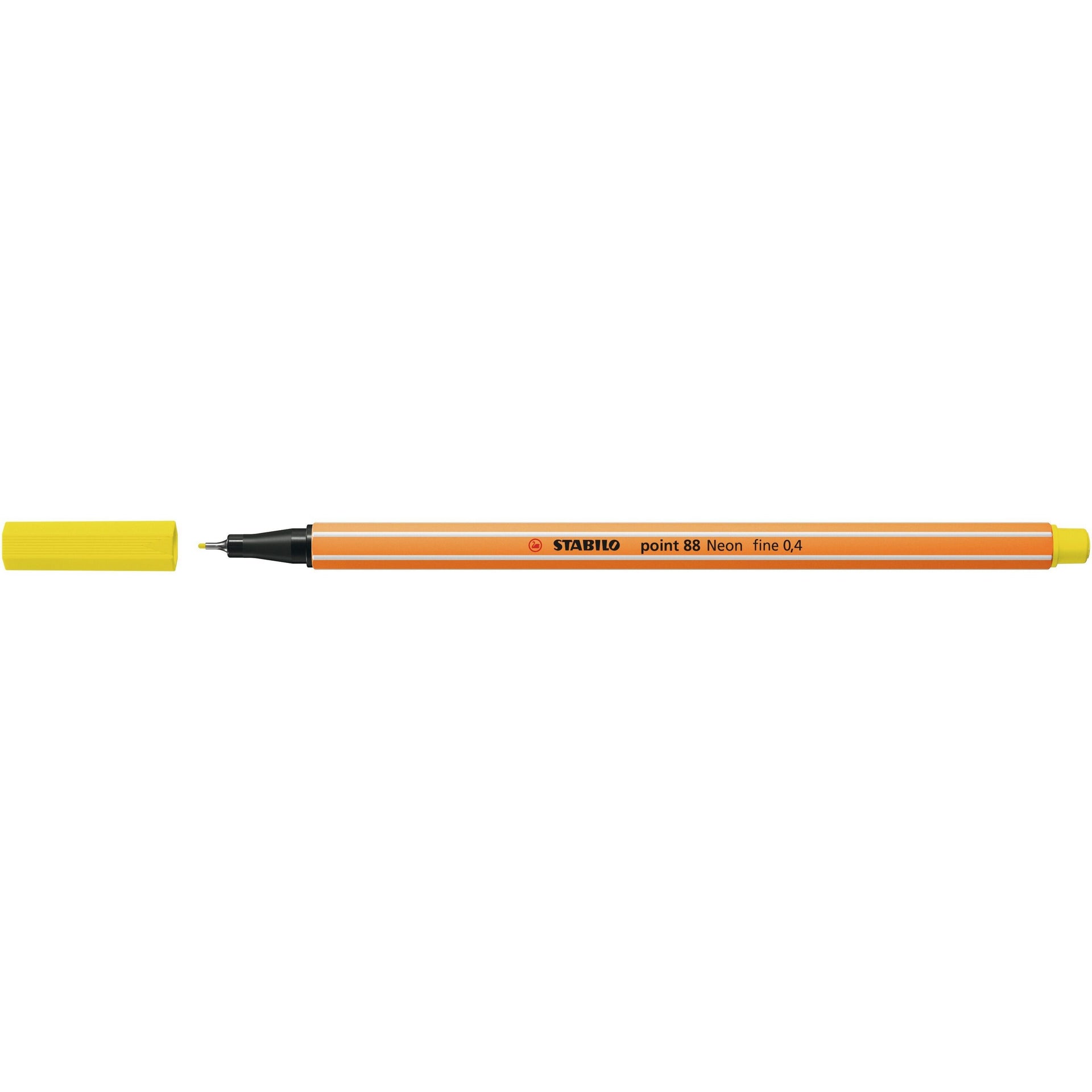 Stabilo -  Fineliner point 88/024 f neon geel | 10 stuks
