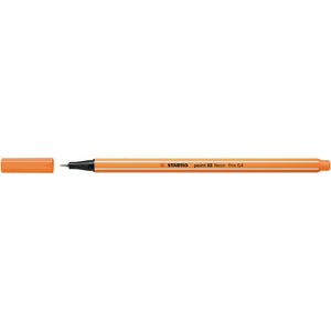 Stabilo -  point 88, premium fineliner 0.4 mm, neon oranje, per stuk