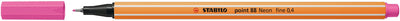 Stabilo - Fineliner point 88/056 rose fluo fin | 10 pièces