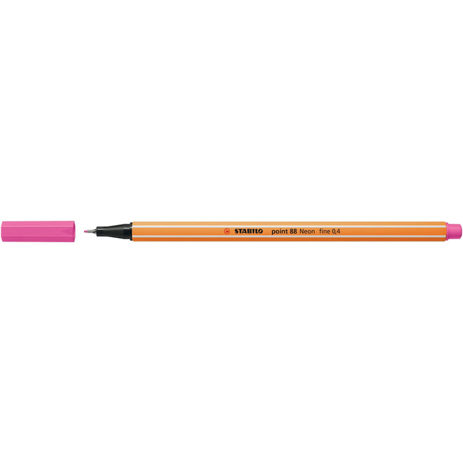 Stabilo - Fineliner point 88/056 rose fluo fin | 10 pièces