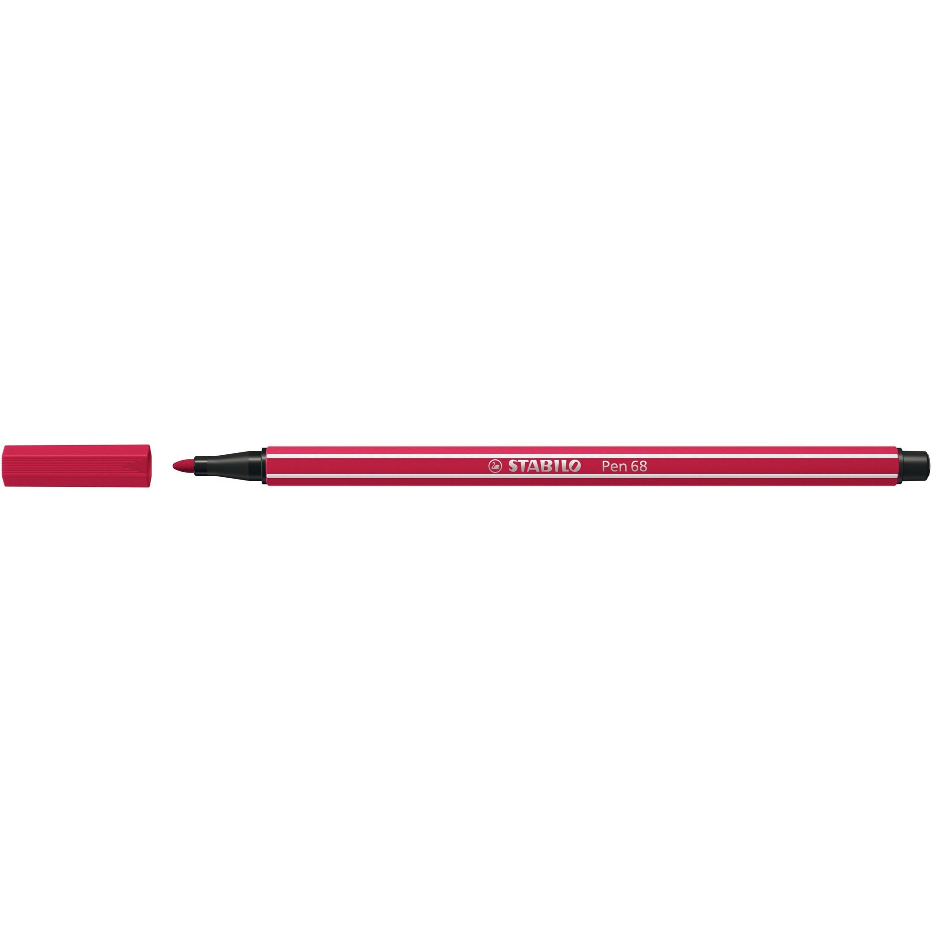 Stabilo - Feutre Stylo 68/50 rouge foncé moyen