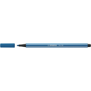 Stabilo -  Pen 68, premium viltstift, ultramarijn blauw, per stuk | 10 stuks